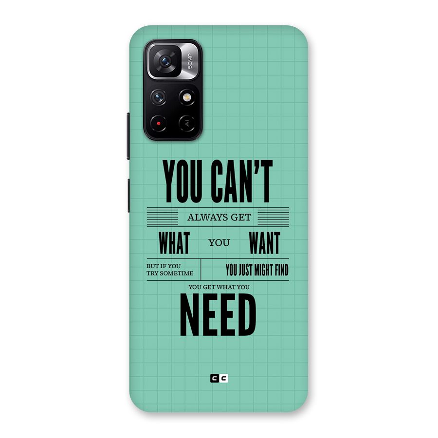 Cant Always Get Back Case for Redmi Note 11T 5G