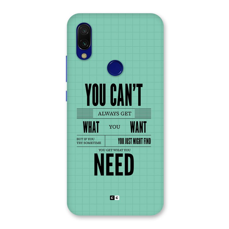 Cant Always Get Back Case for Redmi Y3