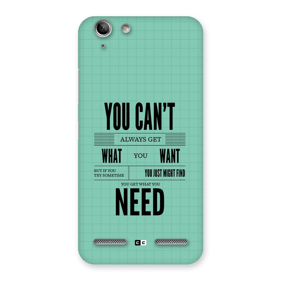 Cant Always Get Back Case for Vibe K5