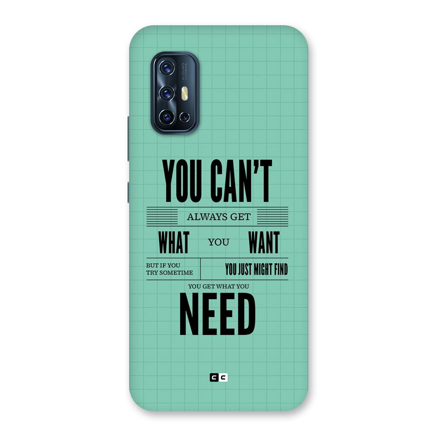 Cant Always Get Back Case for Vivo V17