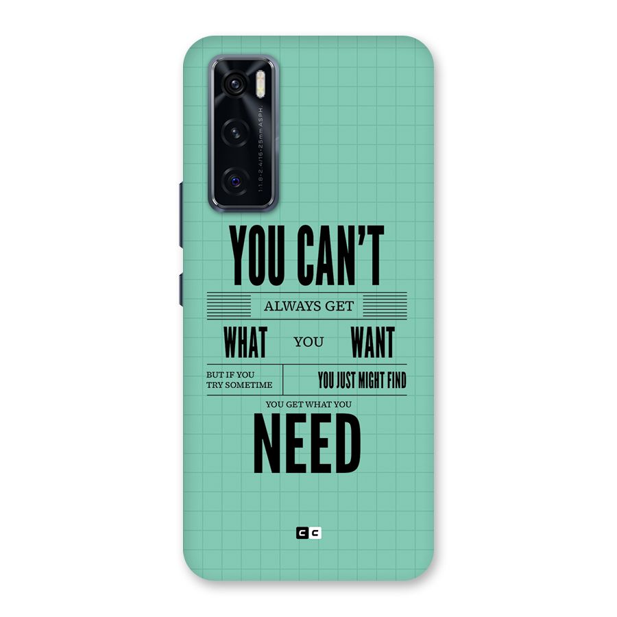 Cant Always Get Back Case for Vivo V20 SE