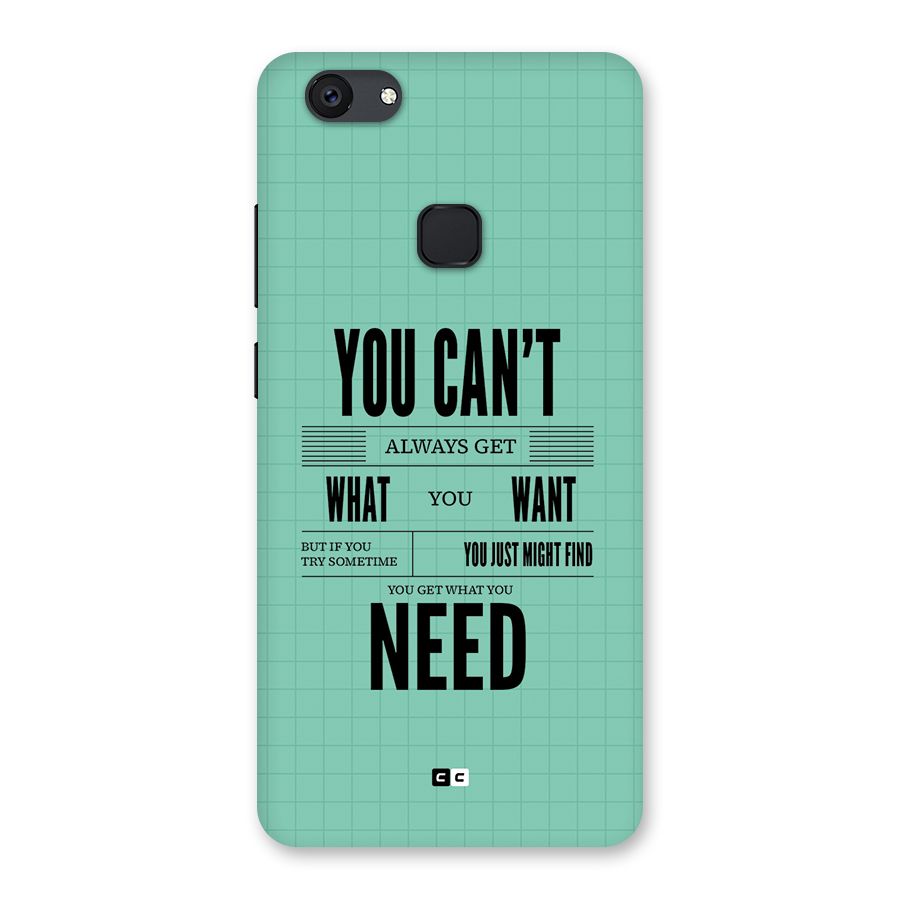Cant Always Get Back Case for Vivo V7 Plus