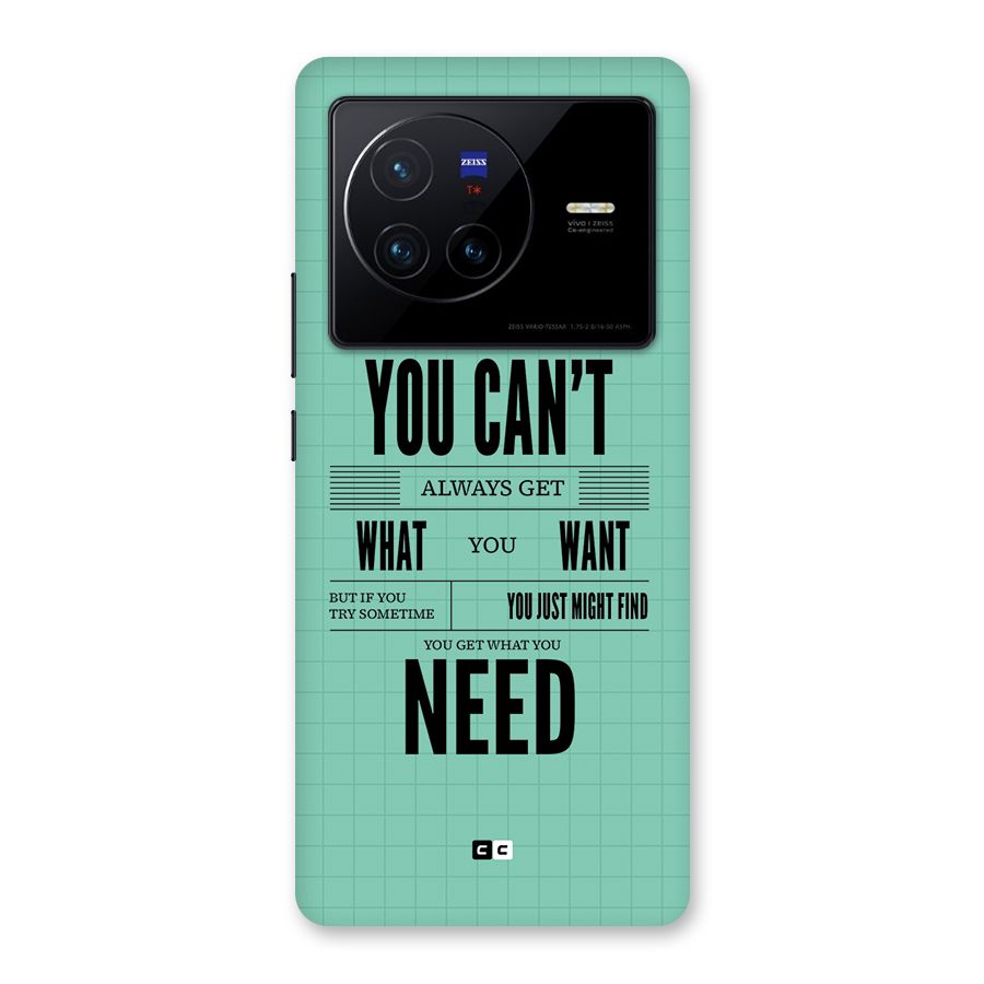 Cant Always Get Back Case for Vivo X80