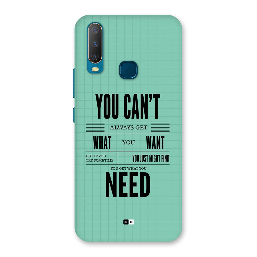 Cant Always Get Back Case for Vivo Y11