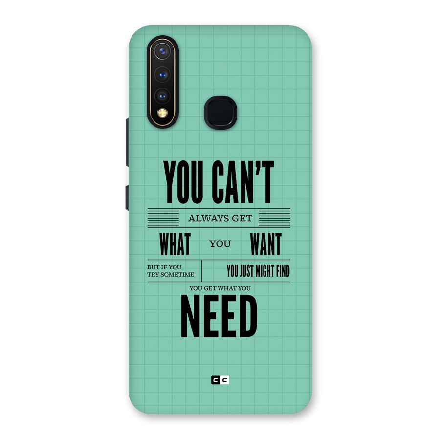 Cant Always Get Back Case for Vivo Y19