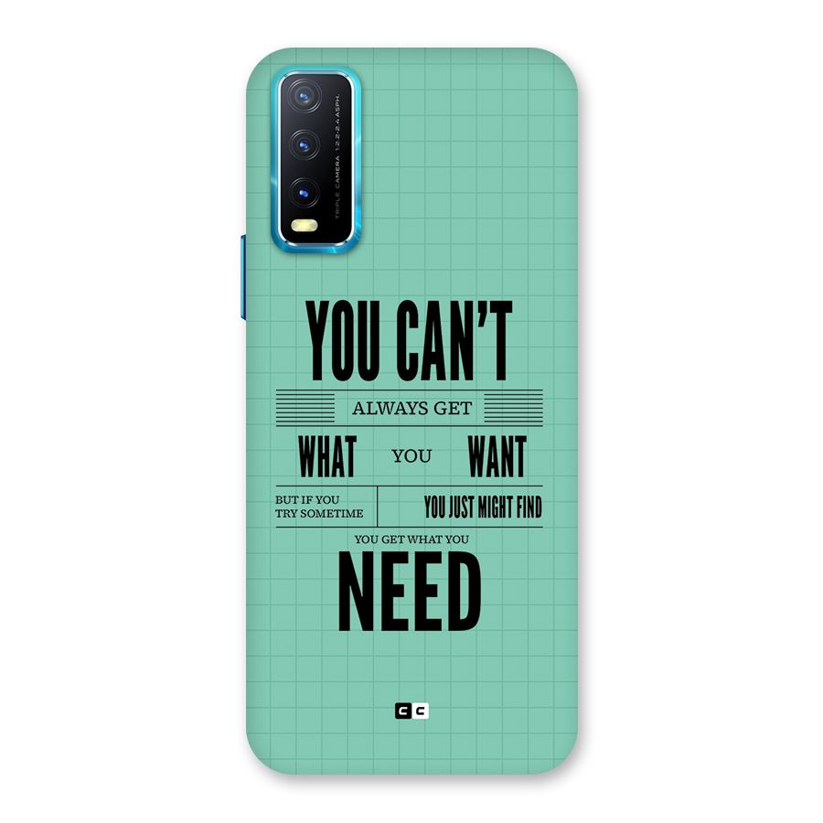 Cant Always Get Back Case for Vivo Y20A