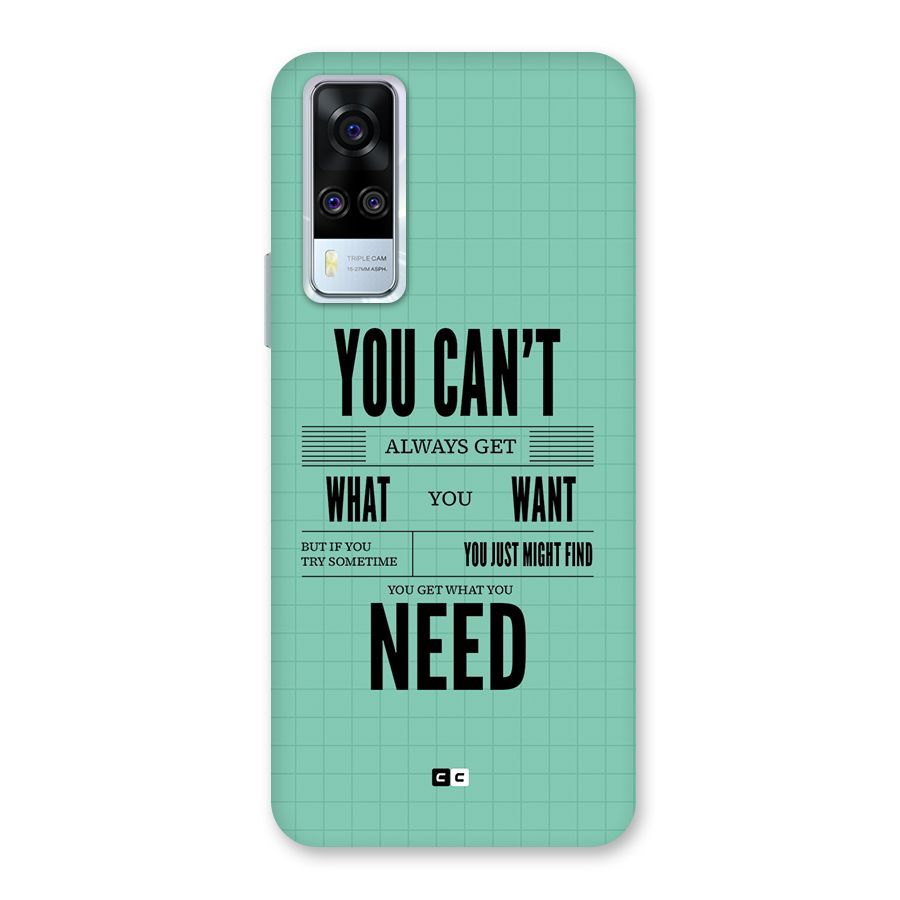 Cant Always Get Back Case for Vivo Y31