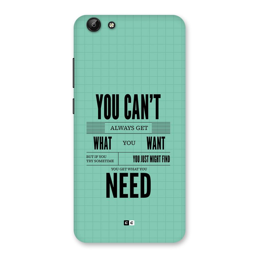 Cant Always Get Back Case for Vivo Y69