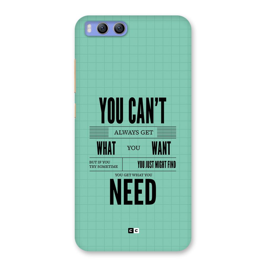 Cant Always Get Back Case for Xiaomi Mi 6