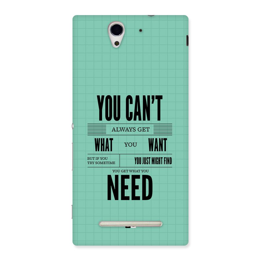 Cant Always Get Back Case for Xperia C3