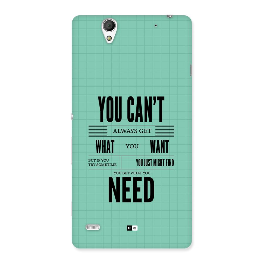 Cant Always Get Back Case for Xperia C4