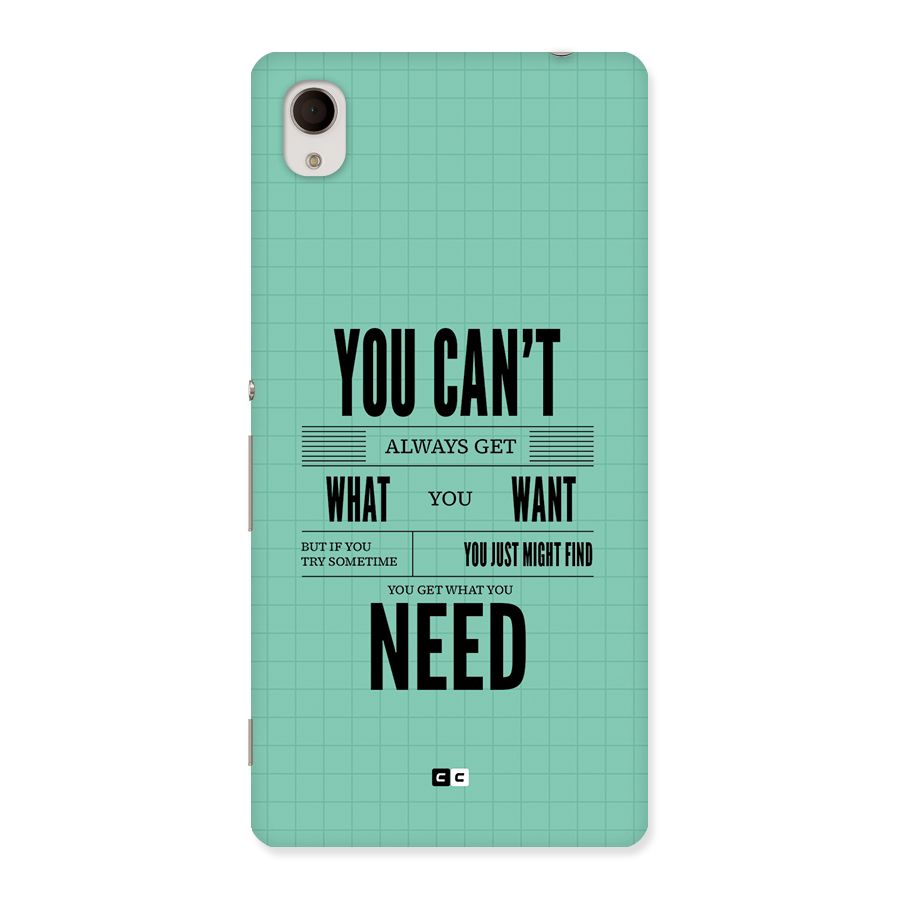 Cant Always Get Back Case for Xperia M4