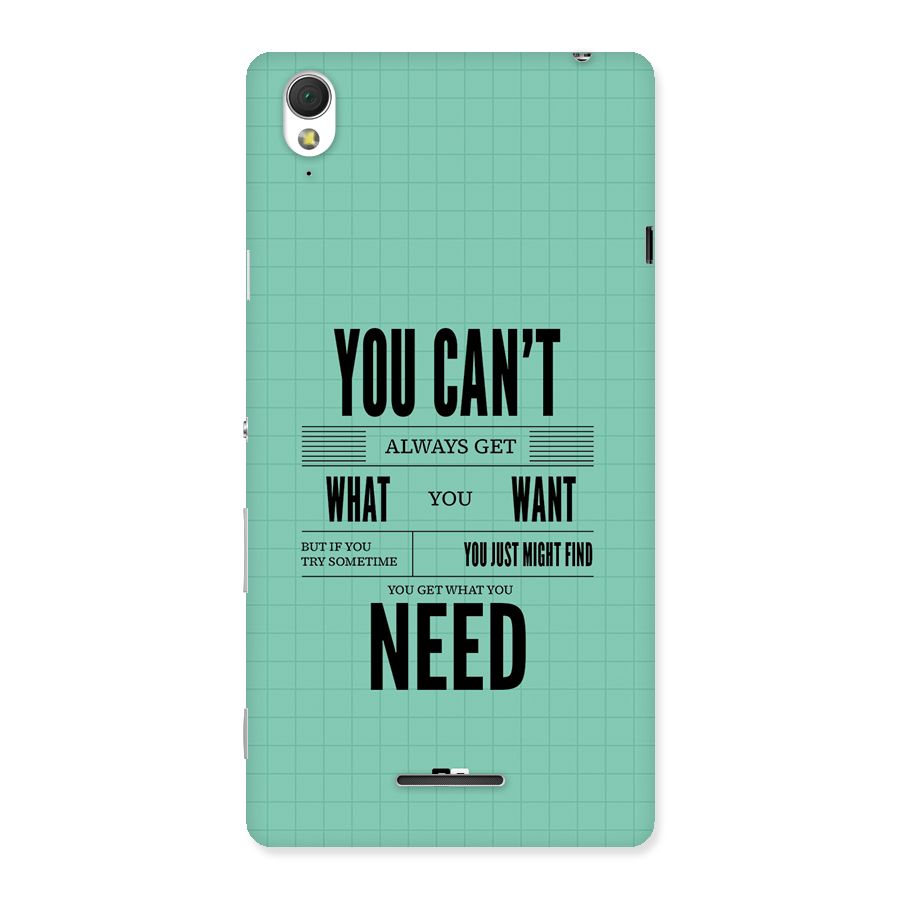 Cant Always Get Back Case for Xperia T3