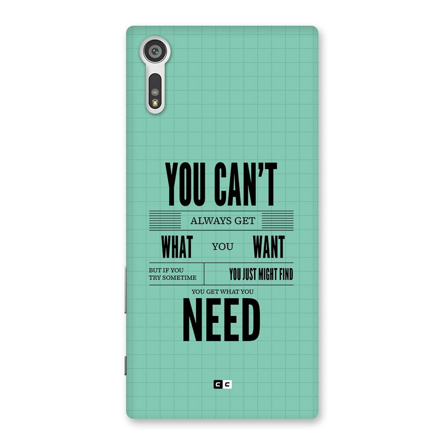 Cant Always Get Back Case for Xperia XZ