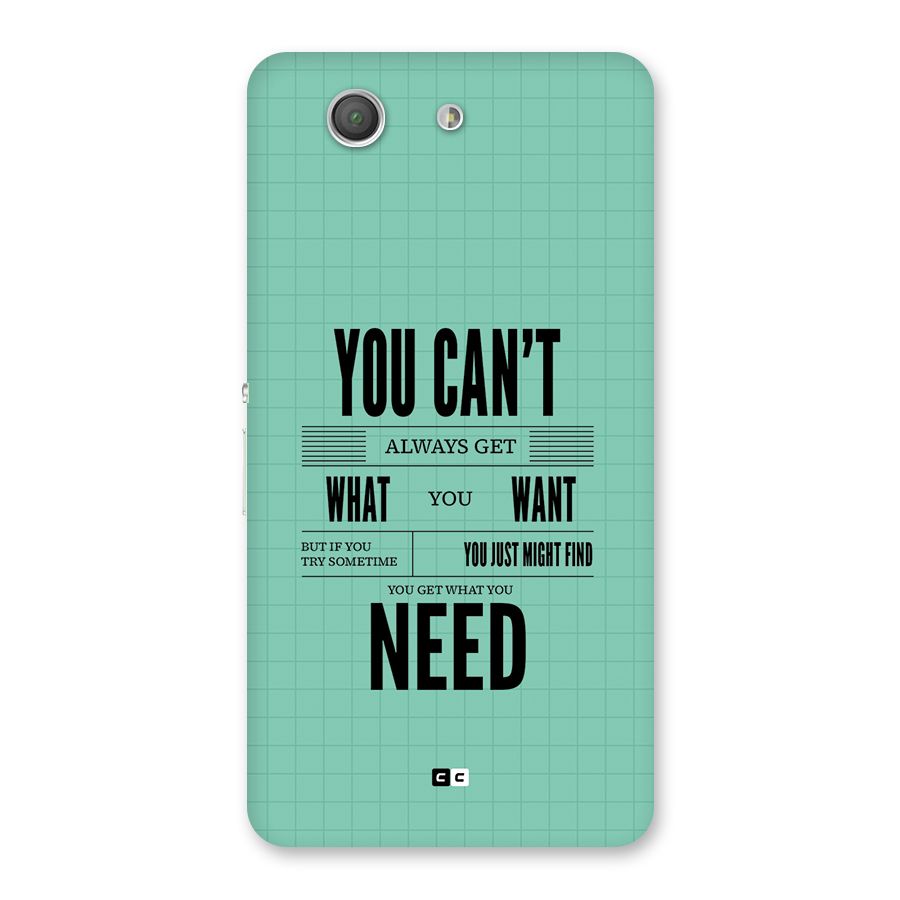 Cant Always Get Back Case for Xperia Z3 Compact