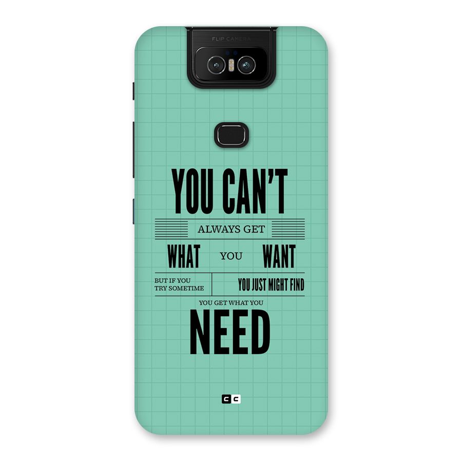 Cant Always Get Back Case for Zenfone 6z