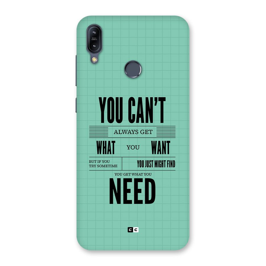 Cant Always Get Back Case for Zenfone Max M2