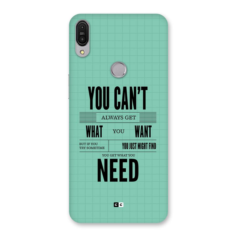 Cant Always Get Back Case for Zenfone Max Pro M1