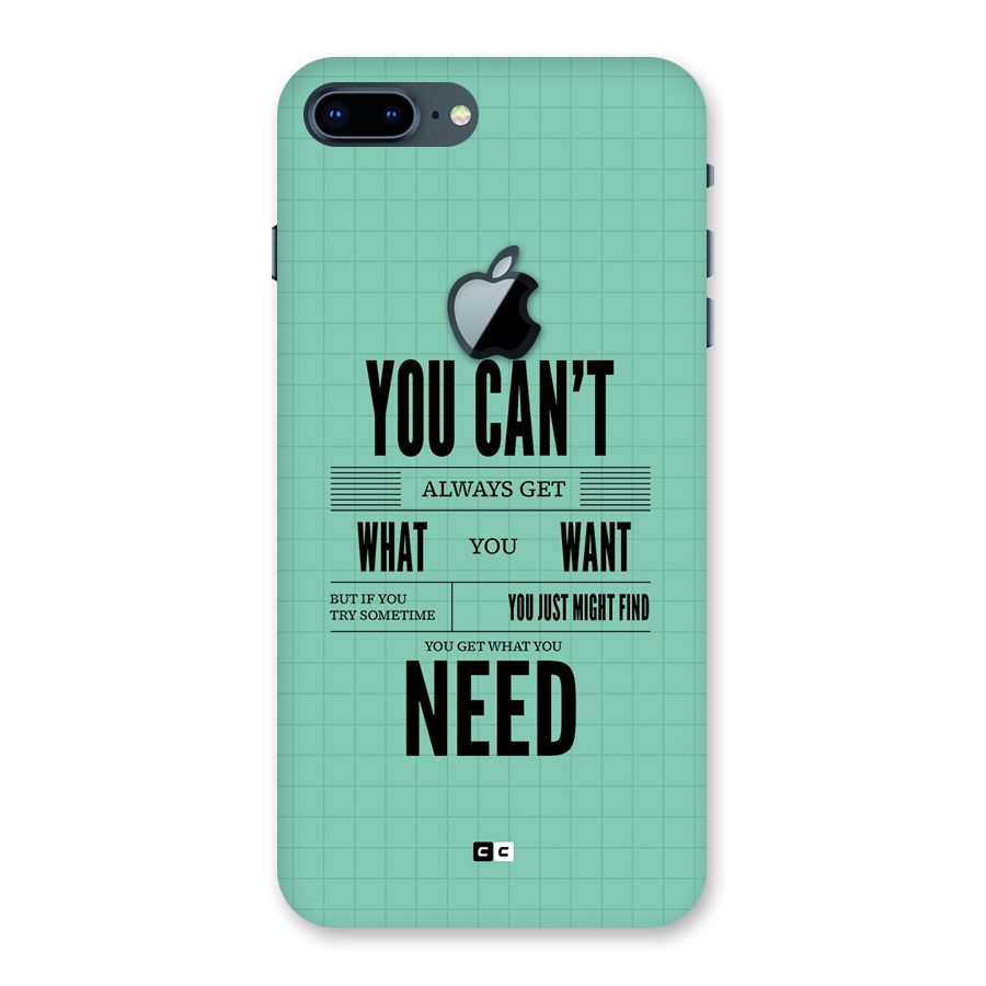 Cant Always Get Back Case for iPhone 7 Plus Apple Cut