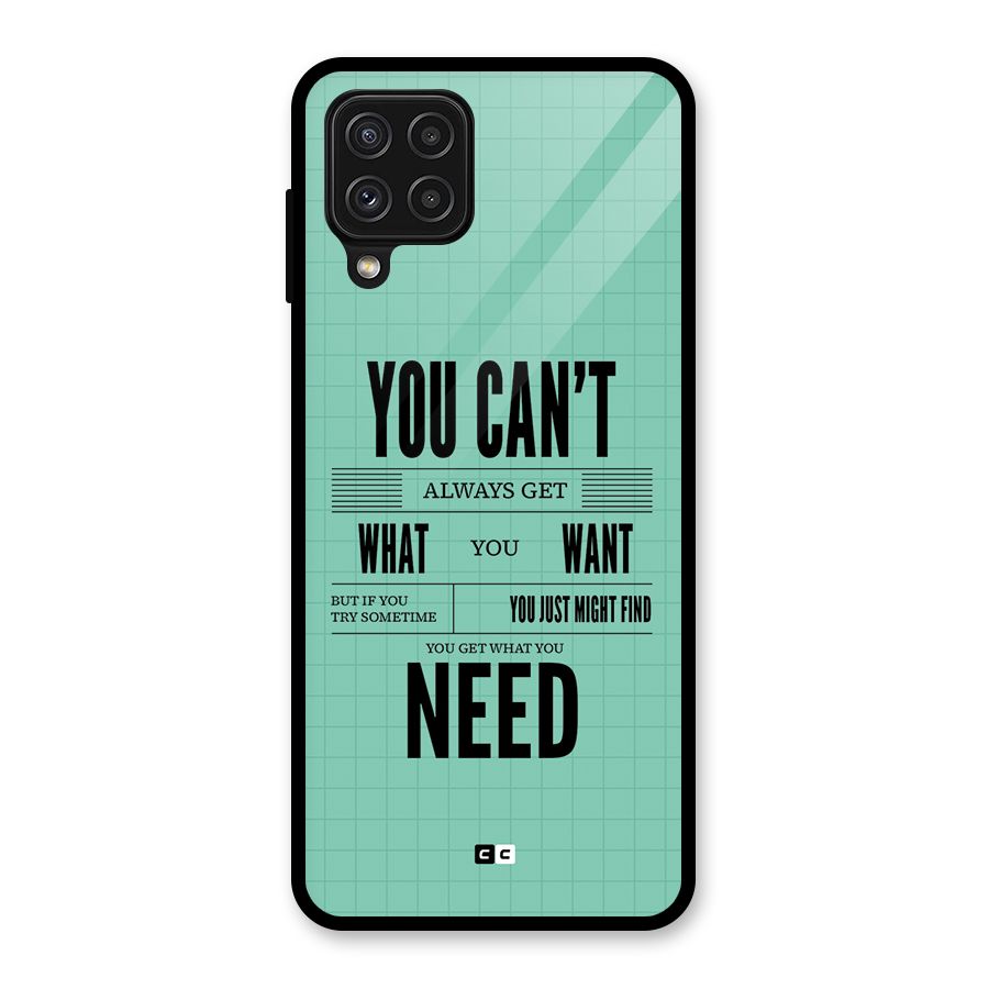 Cant Always Get Glass Back Case for Galaxy A22 4G