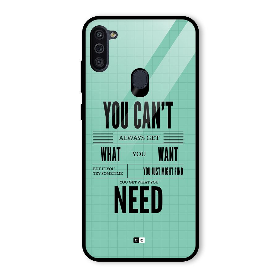Cant Always Get Glass Back Case for Galaxy M11