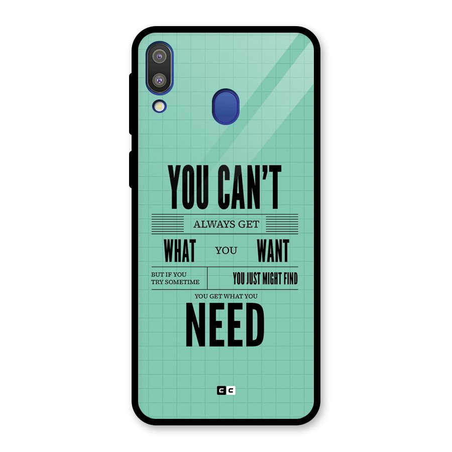 Cant Always Get Glass Back Case for Galaxy M20