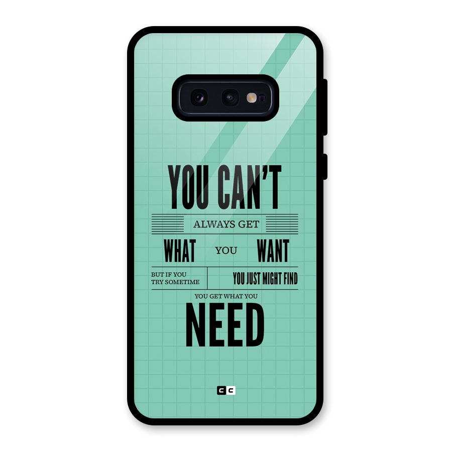 Cant Always Get Glass Back Case for Galaxy S10e