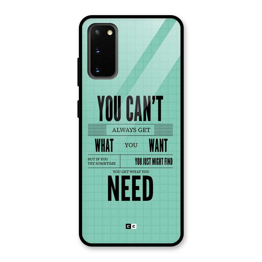 Cant Always Get Glass Back Case for Galaxy S20