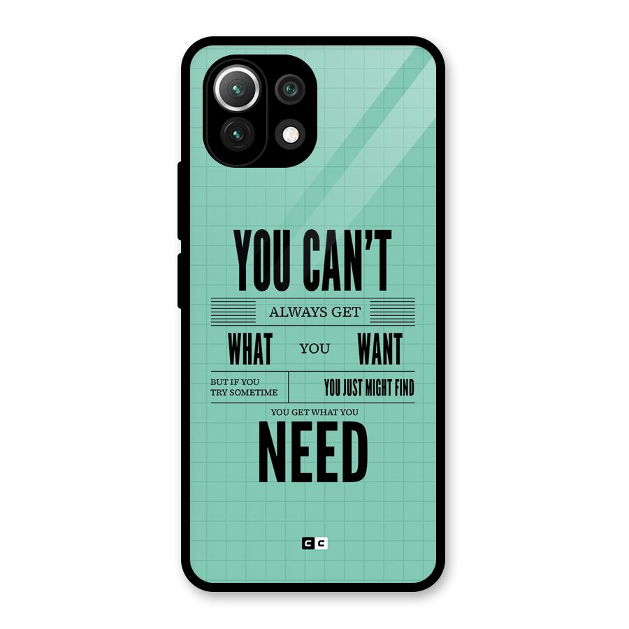 Cant Always Get Glass Back Case for Mi 11 Lite NE 5G