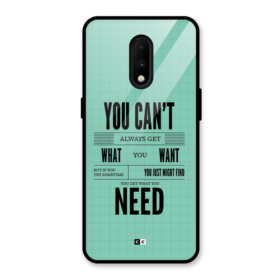 Cant Always Get Glass Back Case for OnePlus 7