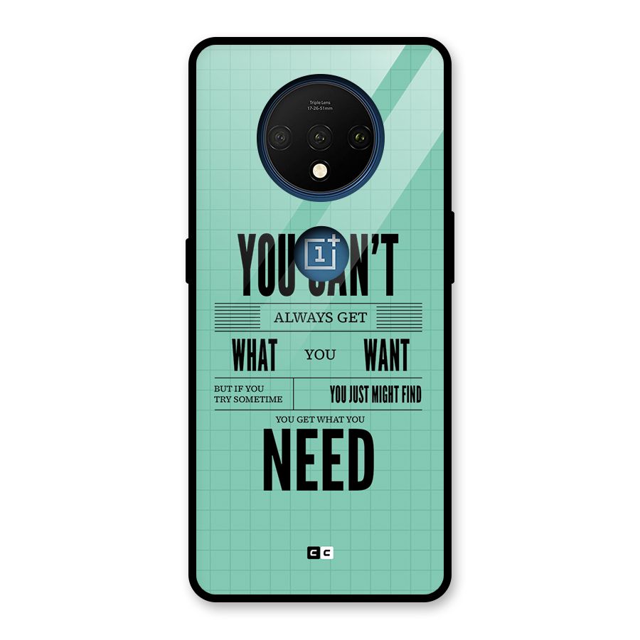 Cant Always Get Glass Back Case for OnePlus 7T