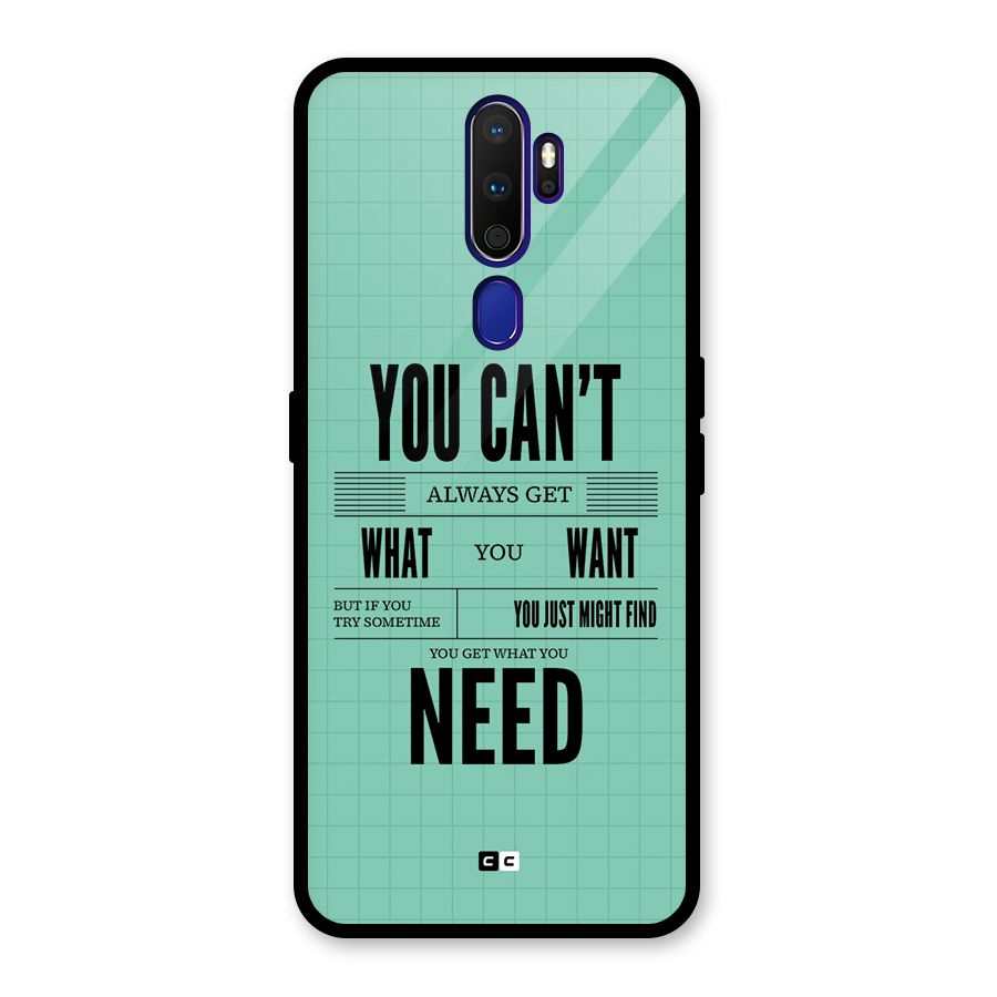 Cant Always Get Glass Back Case for Oppo A9 (2020)