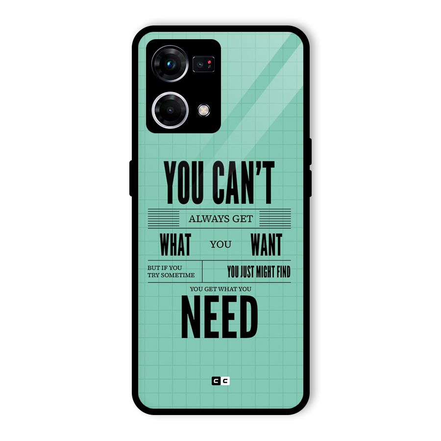 Cant Always Get Glass Back Case for Oppo F21s Pro 4G