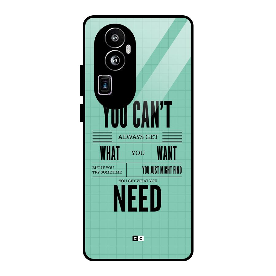 Cant Always Get Glass Back Case for Oppo Reno10 Pro Plus