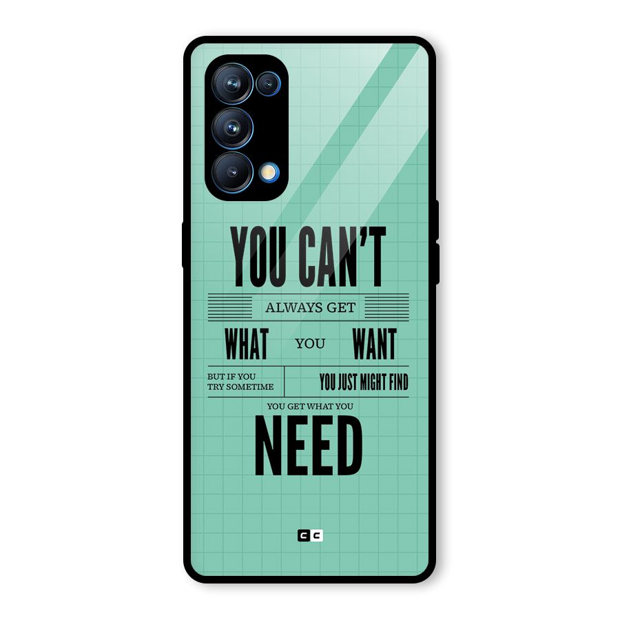 Cant Always Get Glass Back Case for Oppo Reno5 Pro 5G