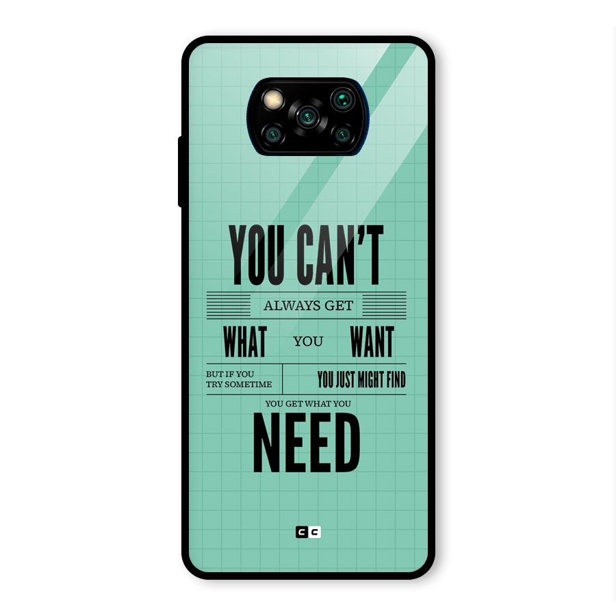 Cant Always Get Glass Back Case for Poco X3 Pro