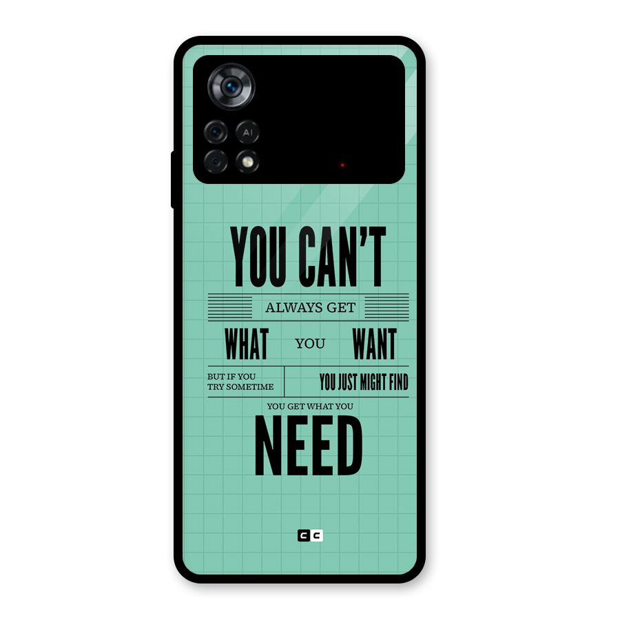 Cant Always Get Glass Back Case for Poco X4 Pro 5G
