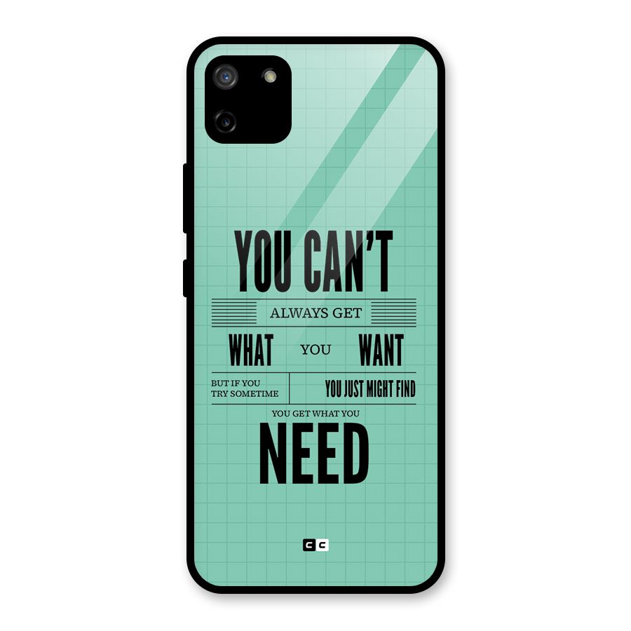 Cant Always Get Glass Back Case for Realme C11