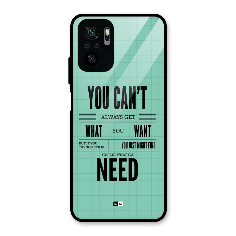 Cant Always Get Glass Back Case for Redmi Note 10S