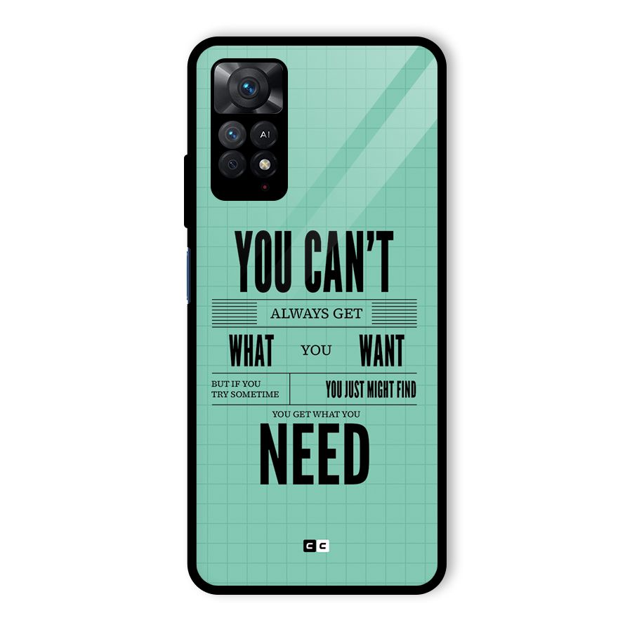 Cant Always Get Glass Back Case for Redmi Note 11 Pro