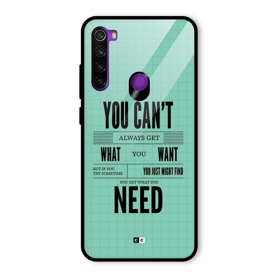 Cant Always Get Glass Back Case for Redmi Note 8