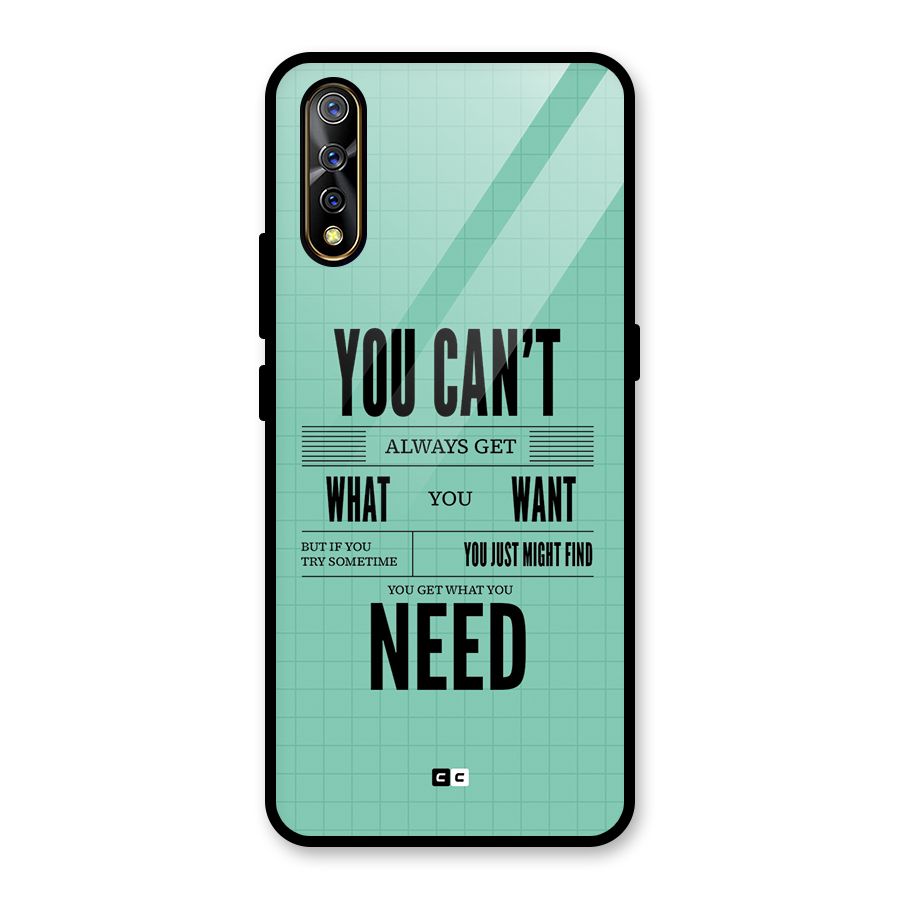 Cant Always Get Glass Back Case for Vivo S1