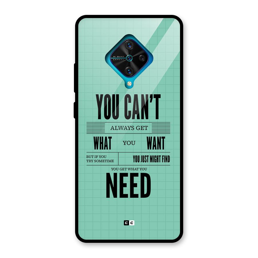 Cant Always Get Glass Back Case for Vivo S1 Pro