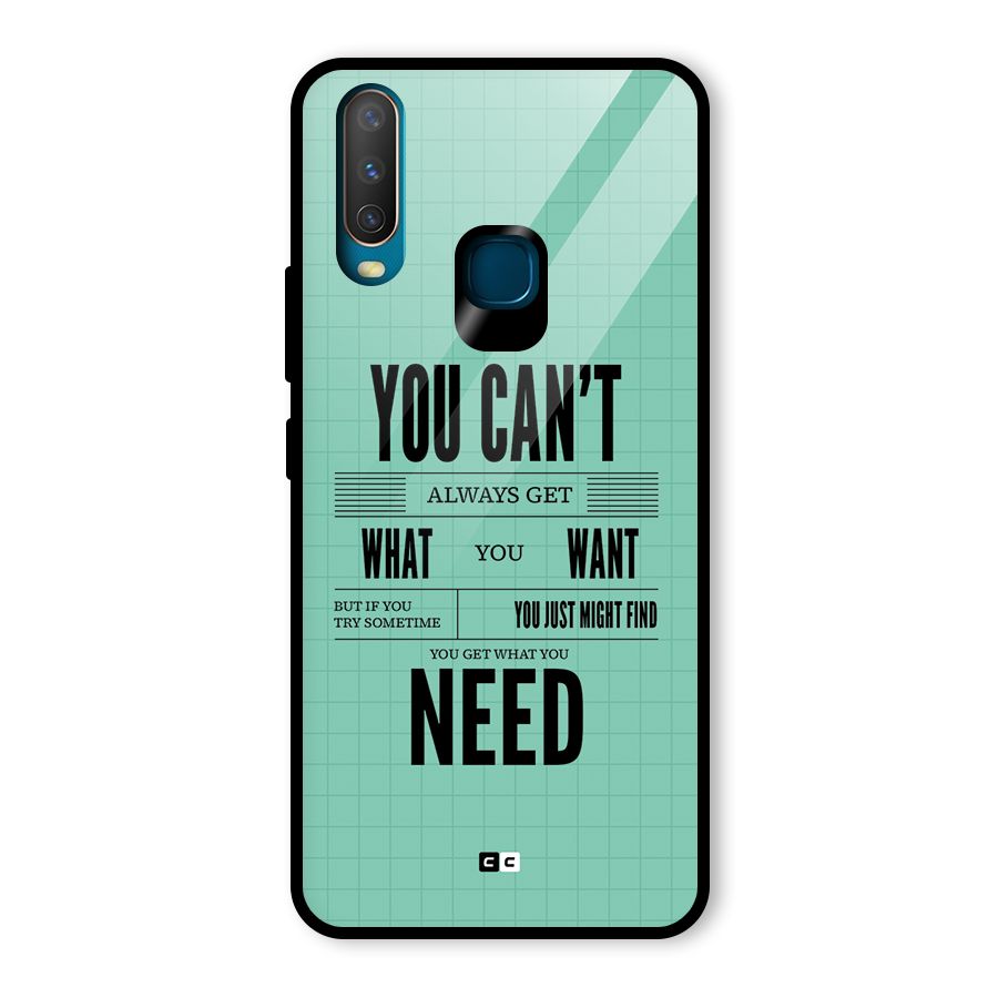 Cant Always Get Glass Back Case for Vivo U10