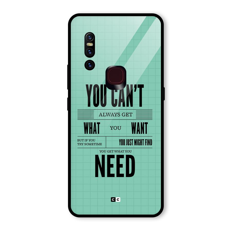 Cant Always Get Glass Back Case for Vivo V15