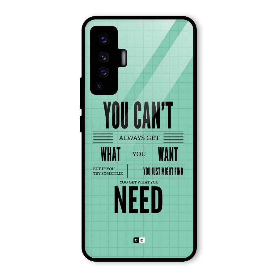 Cant Always Get Glass Back Case for Vivo X50