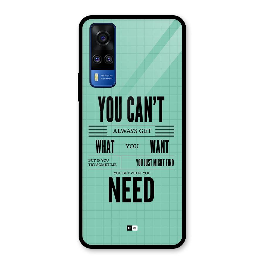 Cant Always Get Glass Back Case for Vivo Y31