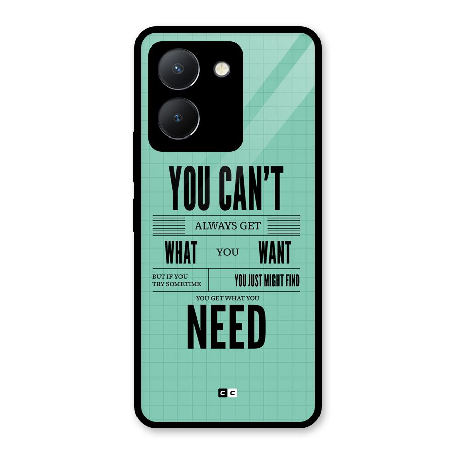 Cant Always Get Glass Back Case for Vivo Y36