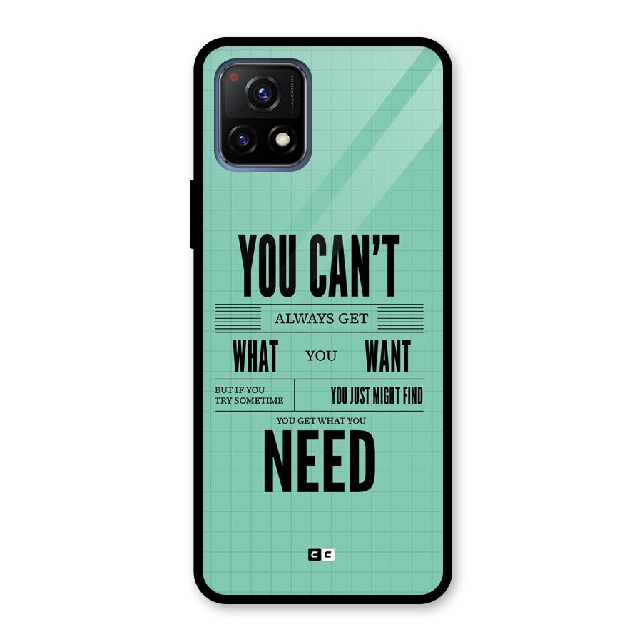 Cant Always Get Glass Back Case for Vivo Y72 5G