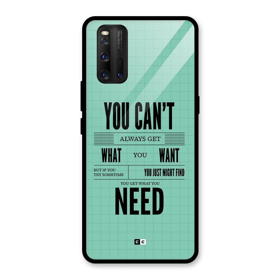 Cant Always Get Glass Back Case for Vivo iQOO 3